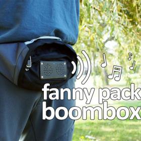 fanny pack boombox