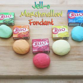 Jell-O Marshmallow Fondant