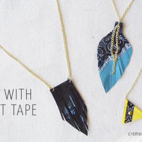 DIY: 3 Duct Tape Necklaces