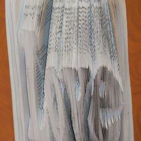 Book Art- How to Fold a Book into a Word.