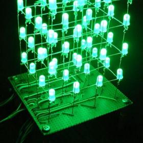 The 4x4x4 LED cube (Arduino)