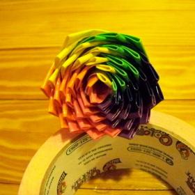 Six-Color Duct Tape Rose