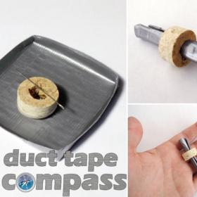 duct tape compass