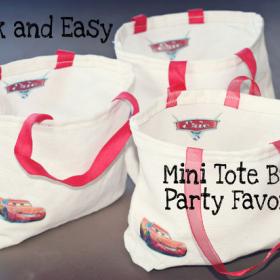 How To Sew Quick and Easy Party Favor Mini Tote Bags