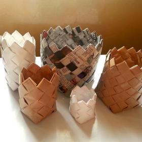 Recycled Paper Baskets